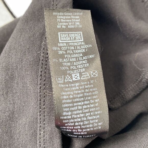 Miss Selfridge Sexy One shoulder Ruffled Slit Balloon Sleeve Mini Dress Size 2 - Picture 8 of 8